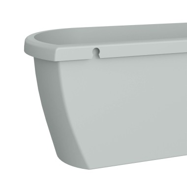 Floreira Algarve Parede 38.5X14.2X14.5cm 5L Cinza Claro