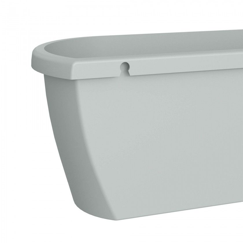 Floreira Algarve Parede 38.5X14.2X14.5cm 5L Cinza Claro Floreira Algarve Parede 38.5X14.2X14.5cm 5L Cinza Claro