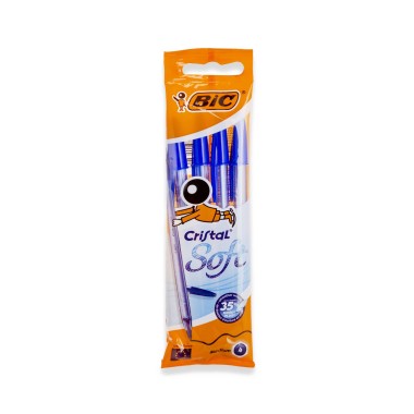 Esferográfica Bic Cristal Soft Pack 4