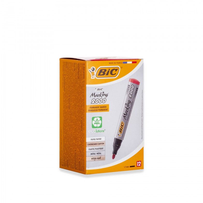 Marcador Permanente Bic Marking 2000 Vermelho Marcador Permanente Bic Marking 2000 Vermelho