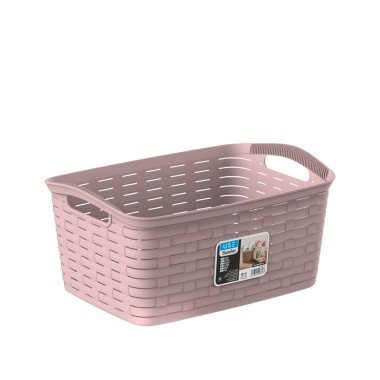 Cesto Multiusos Bamboo Pastel 35L 28X38X26cm