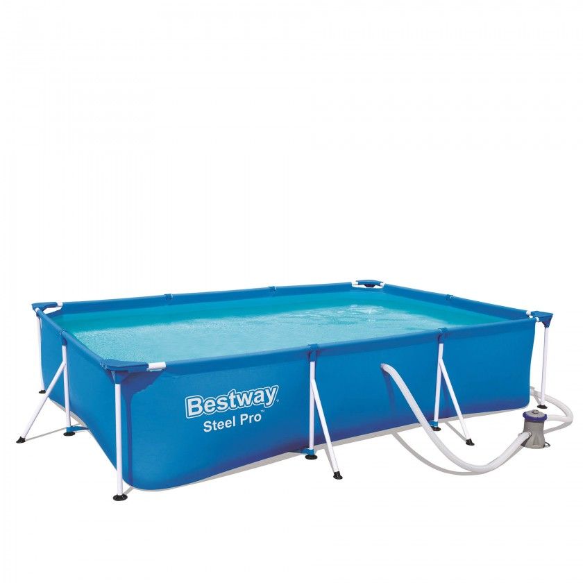 Piscina Steel Pro 300X201X66CM + Bomba Filtrar Piscina Steel Pro 300X201X66CM + Bomba Filtrar