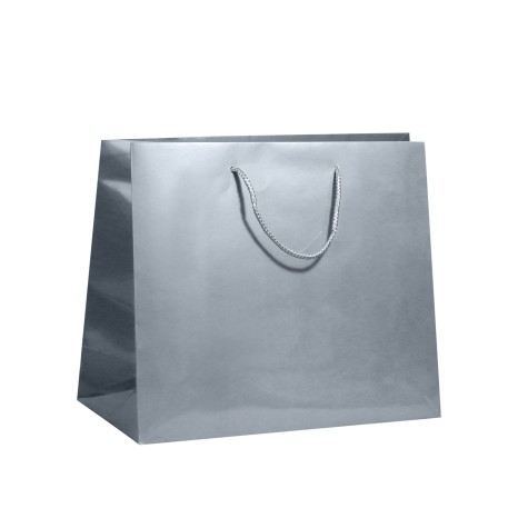 Saco Papel Asa Cordão 55X18X50cm Prateado - Image product