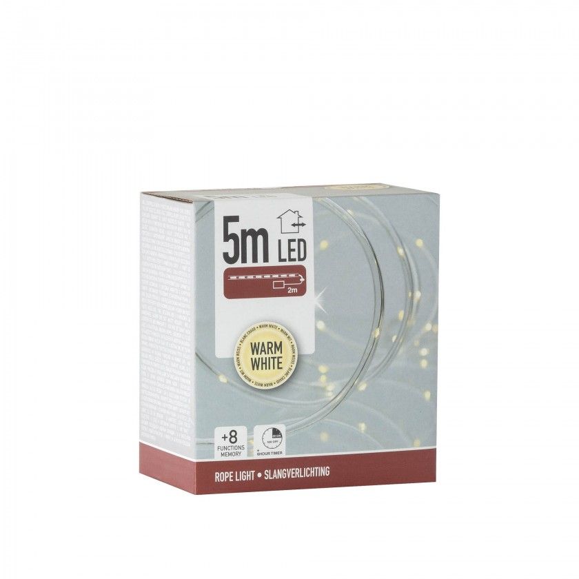 Tubo Com 50 Leds Branco 5M Tubo Com 50 Leds Branco 5M