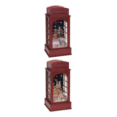 Farol Madeira Com 10Leds Vermelho