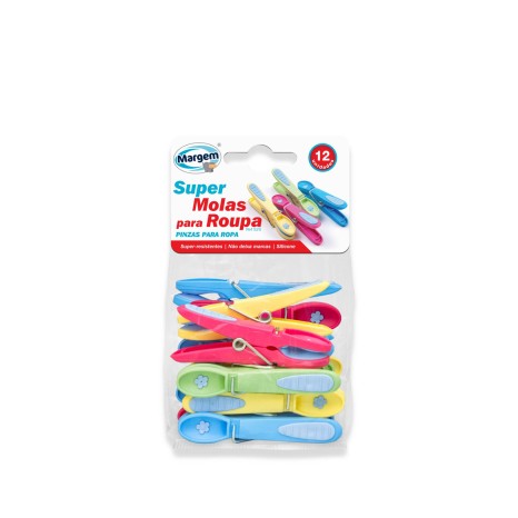 Mola Roupa Silicone Margem Pack 12 - Image product