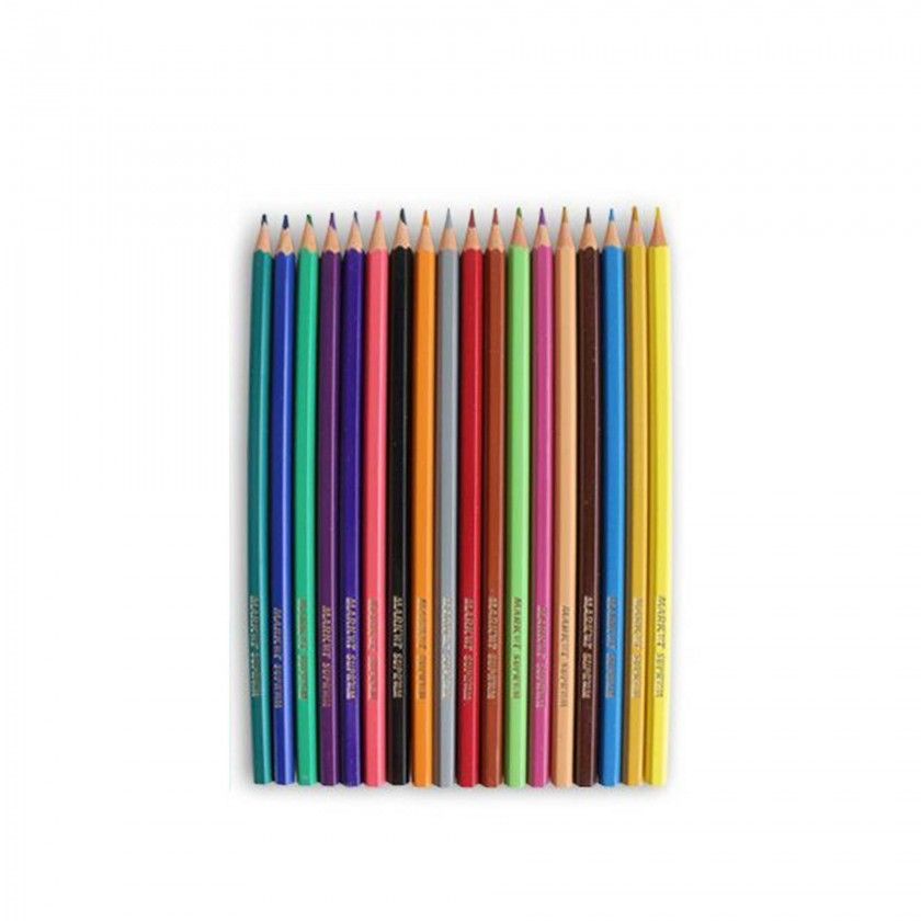 L�pis Cor Market Suprem 18cm 18 Cores