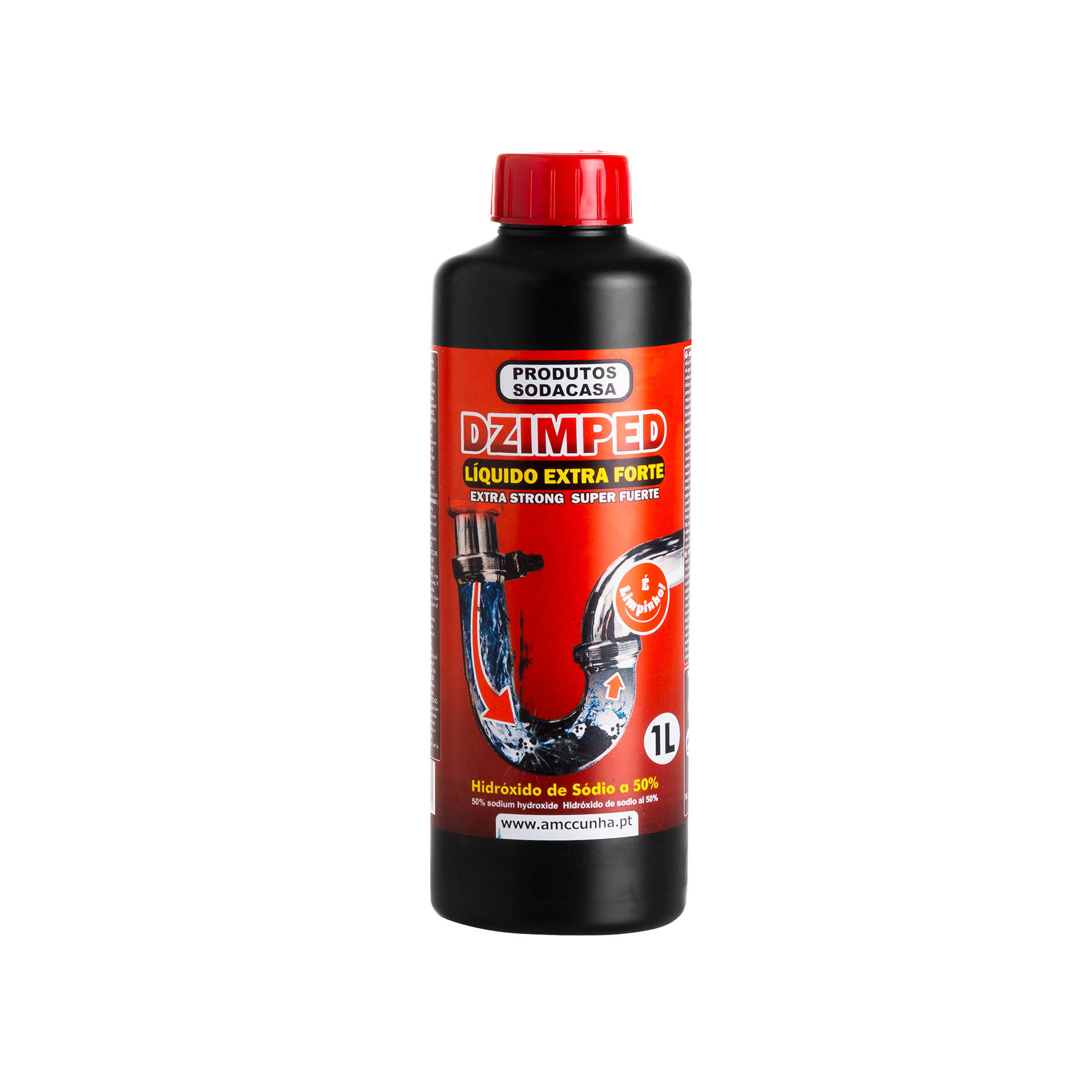 Desentupidor Canos Gel Líquido Garrafa 1000ml