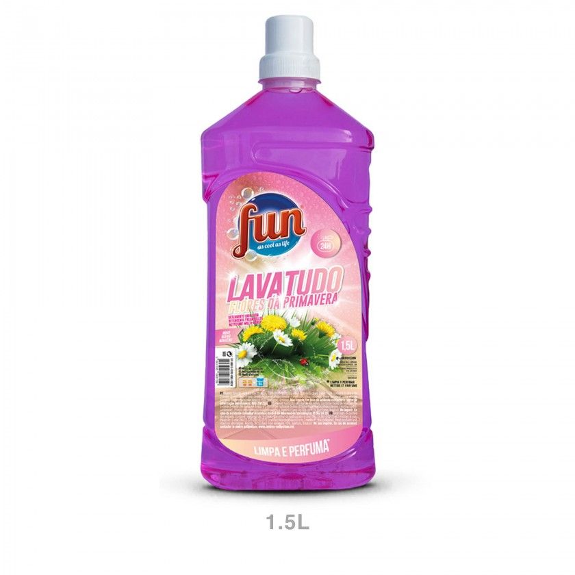 Detergente Lava Tudo Fun Flores Primavera 1500ml Detergente Lava Tudo Fun Flores Primavera 1500ml