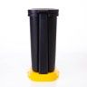 Balde Lixo Eco Preto com Base / Aro Amarelo 30l 49X24.5X34cm