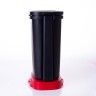 Balde Lixo Eco Preto com Base / Aro Vermelho 30l 49X24.5X34cm