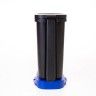 Balde Lixo Eco Preto com Base / Aro Azul 30l 49X24.5X34cm