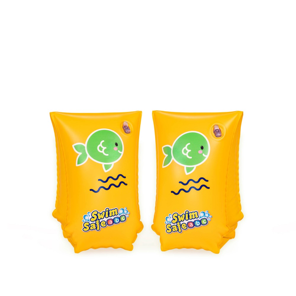 Braçadeira Natação Ar Insuflável Amarelo 30X15cm