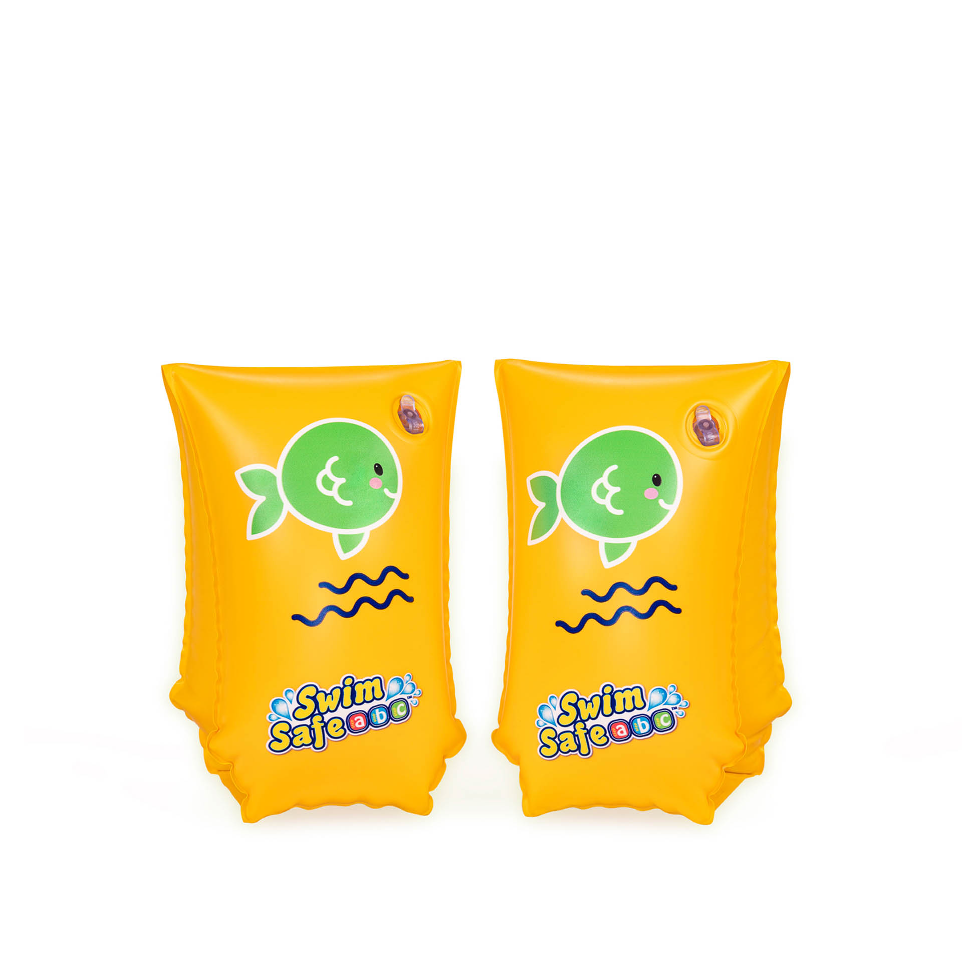 Braçadeira Natação Ar Insuflável Amarelo 30X15cm