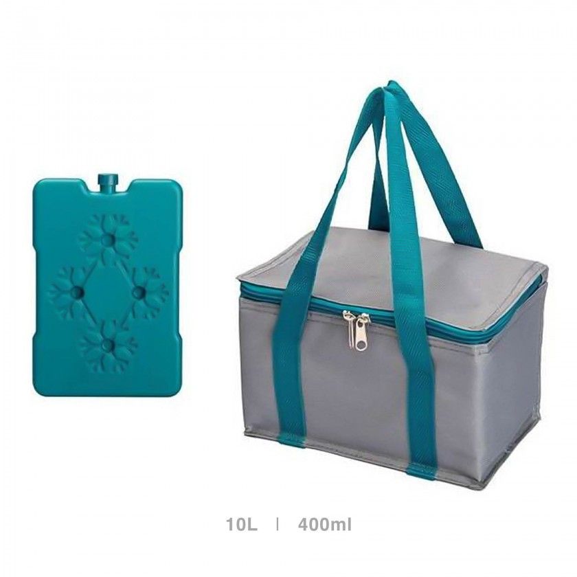 Saco Térmico 10L + Acumulador Gelo 400ml Saco Térmico 10L + Acumulador Gelo 400ml