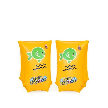 Braçadeira Natação Ar Insuflável Amarelo 30X15cm
