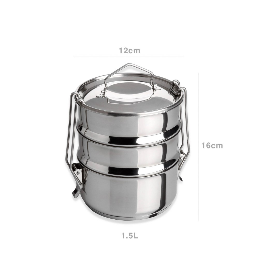 Marmita Inox Fundo T�rmico Cookware Tripla 1500ml 12X16cm