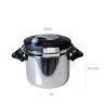 Panela Presso Inox Ovni Redonda 8L 24X18.5cm