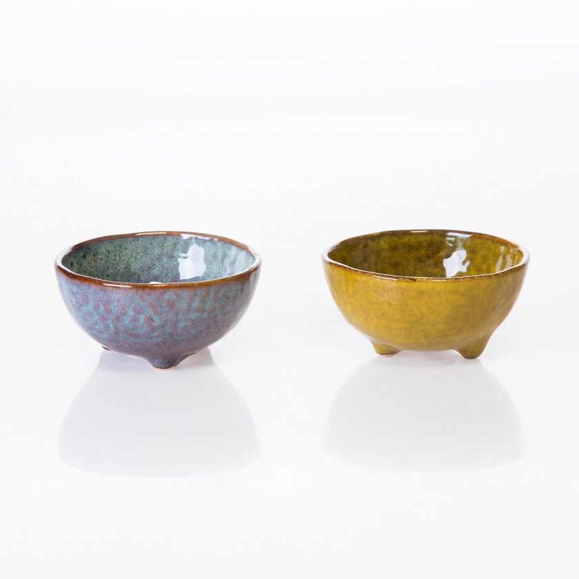 Ta�a Porcelana Serton Redondo Azul 750ml 8.5X4.5cm