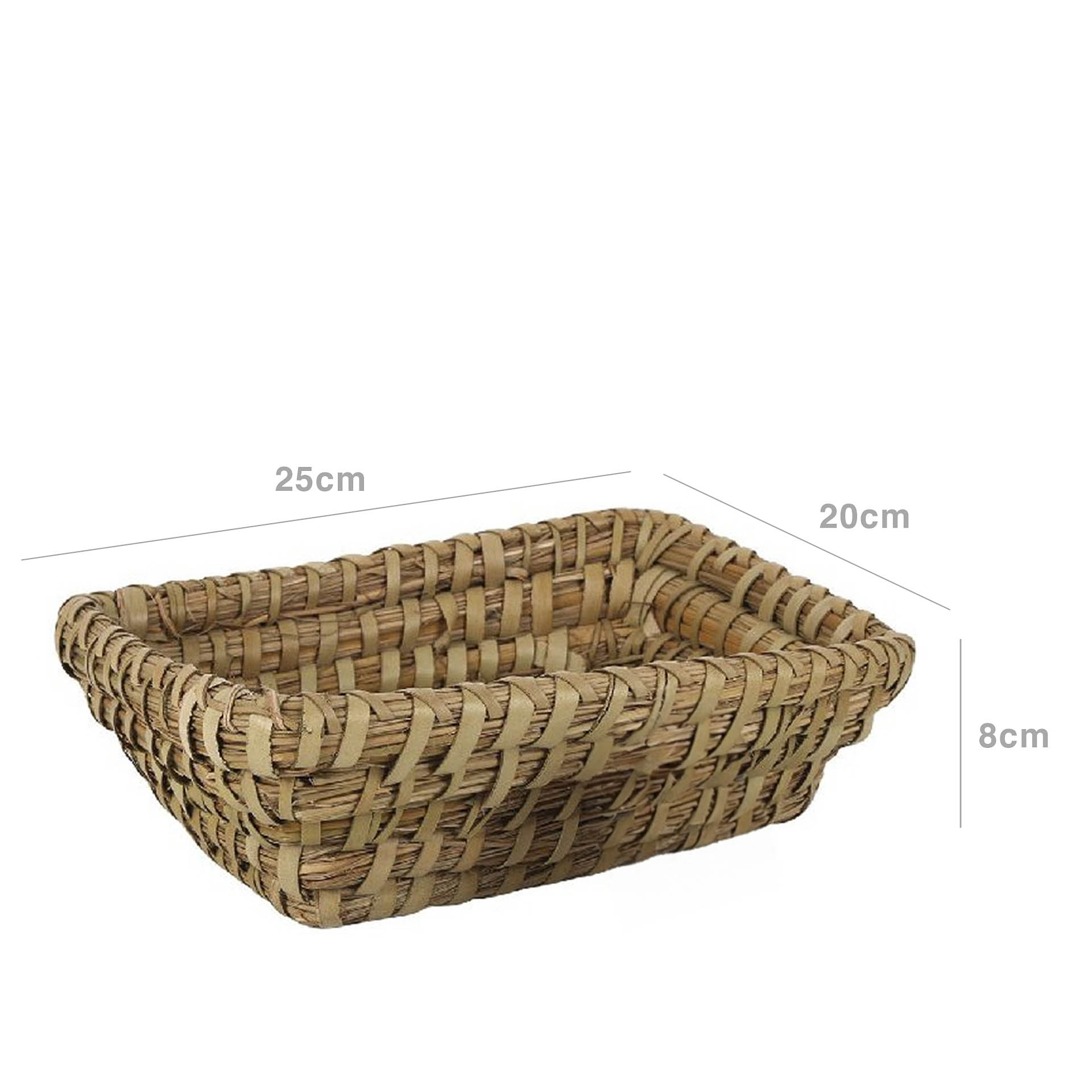 Cesto Vime Retangular 25X20X8cm