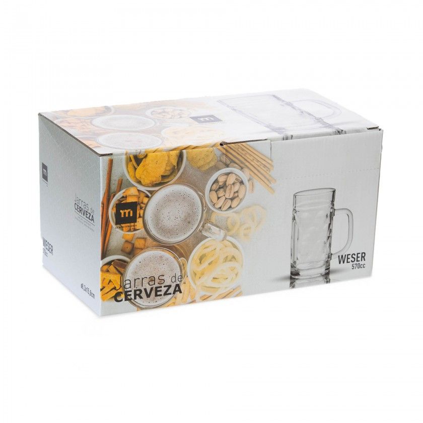 Caneca Cerveja Weser 570ml 8X16cm Pack 6 Caneca Cerveja Weser 570ml 8X16cm Pack 6