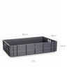 Caixa Contentora Fechada Cinza 23L 60X40X14cm Caixa Contentora Fechada Cinza 23L 60X40X14cm