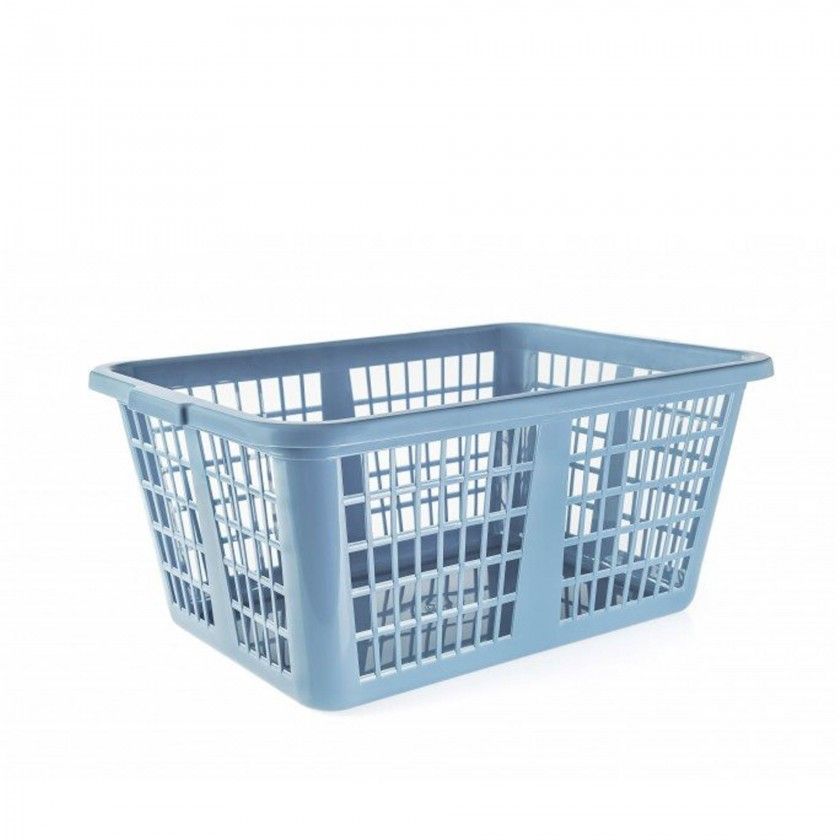 Cesto Multiusos Azul Miosótis 59X41X26cm Cesto Multiusos Azul Miosótis 59X41X26cm