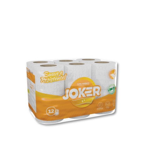 Rolo Papel Higiénico Doméstico Joker 2 Folhas Pack 12 - Image product
