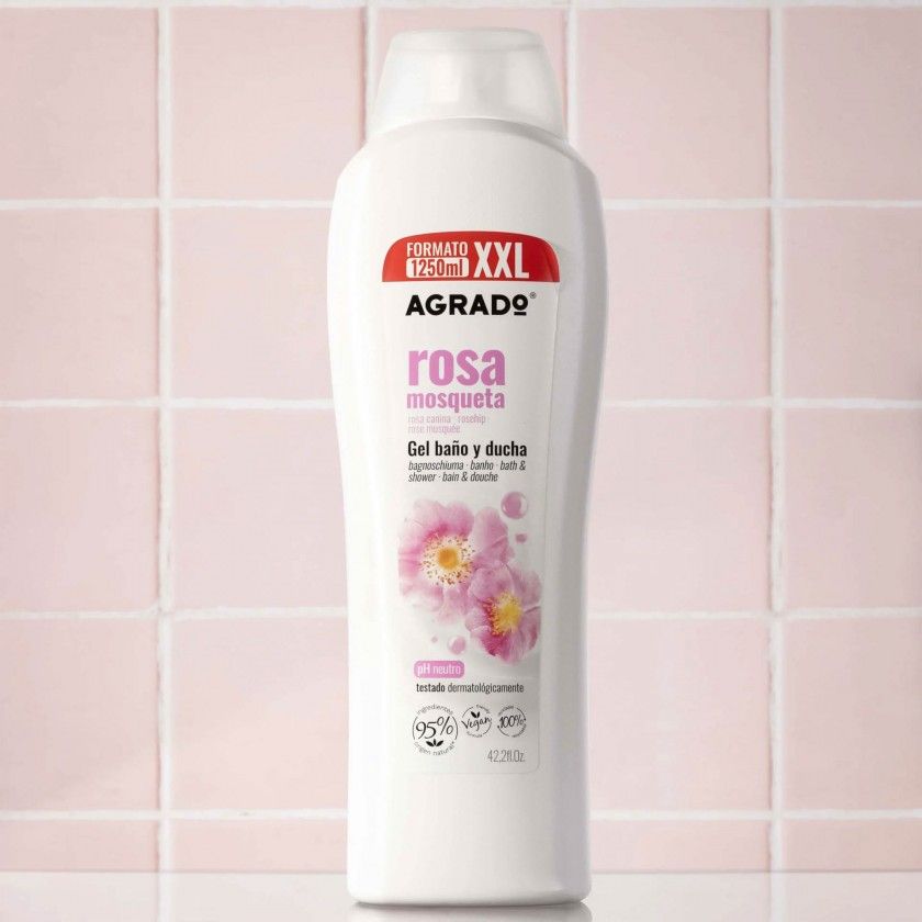 Gel Banho Agrado Rosa Mosqueta XXL 1250ml Gel Banho Agrado Rosa Mosqueta XXL 1250ml