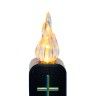 Círio Elétrico Memorial Luz Quente Intermitente Preto 6X4X16cm Círio Elétrico Memorial Luz Quente Intermitente Preto 6X4X16cm