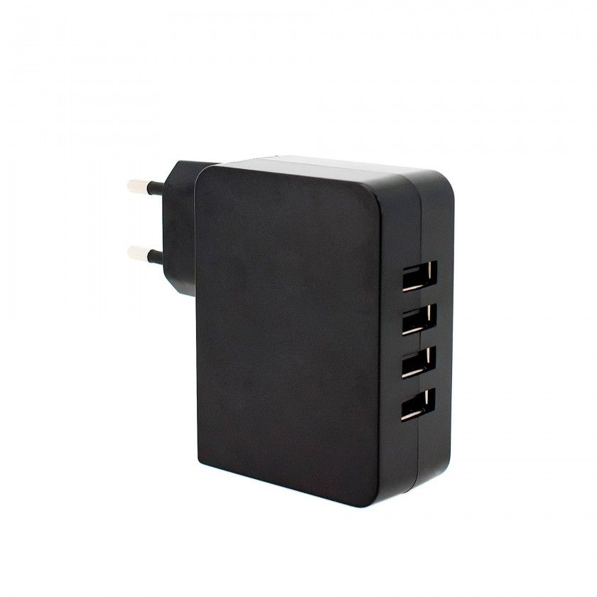 Carregador 4 Portas Usb 9.3X7.5X2.9cm