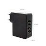 Carregador 4 Portas Usb 9.3X7.5X2.9cm