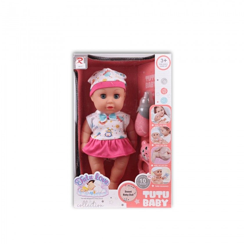 Boneca 10 Sons Tutu Baby 32.5X18X11cm Boneca 10 Sons Tutu Baby 32.5X18X11cm