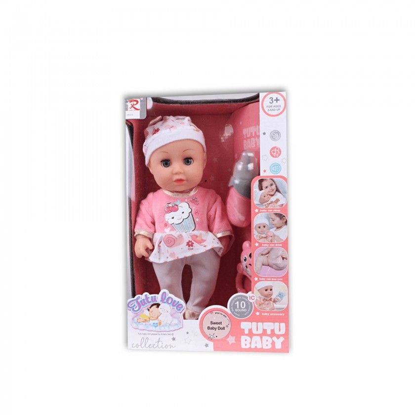 Boneca 10 Sons Tutu Baby 32.5X18X11cm Boneca 10 Sons Tutu Baby 32.5X18X11cm