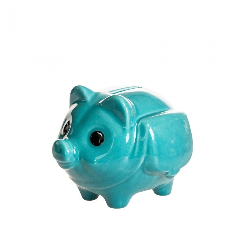 Porco Mealheiro Vidrado 13X10cm Porco Mealheiro Vidrado 13X10cm