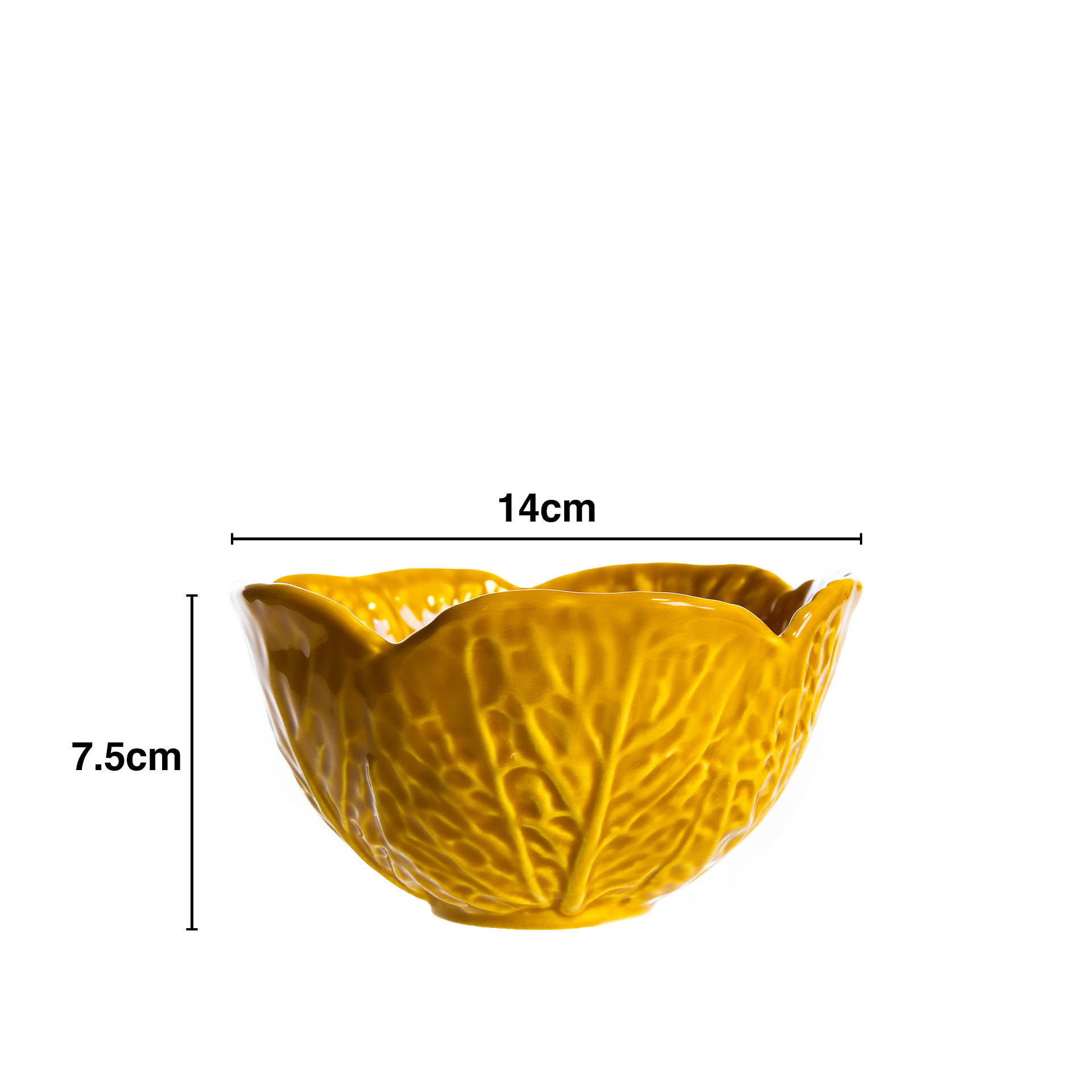 Malga Couve Cerâmica 14X7.5cm