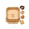 Forma Papel Airfryer Quadrado 5-7L 20-24X4.5cm Pack 20 Forma Papel Airfryer Quadrado 5-7L 20-24X4.5cm Pack 20