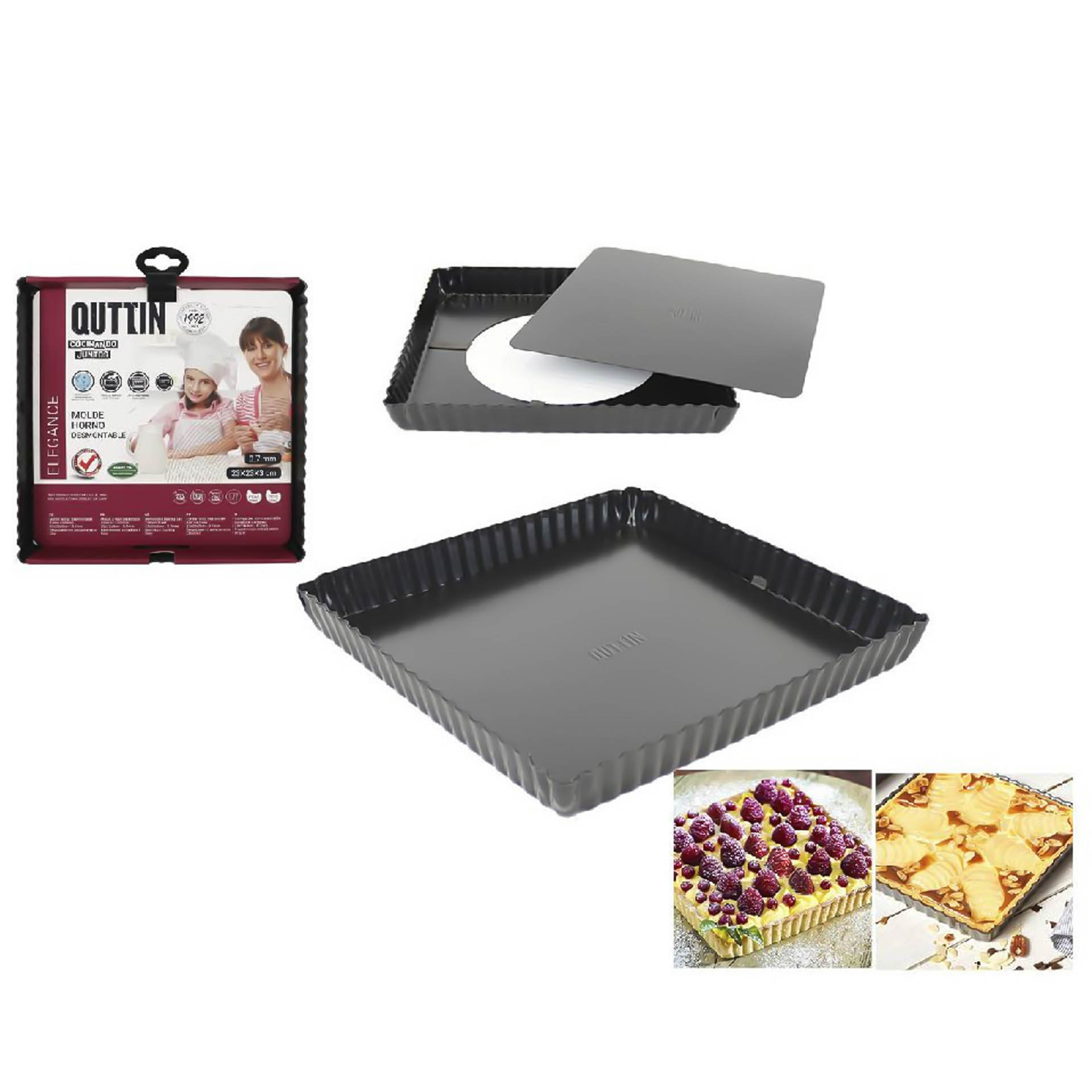 Forma Fundo Solto 23X23X3cm