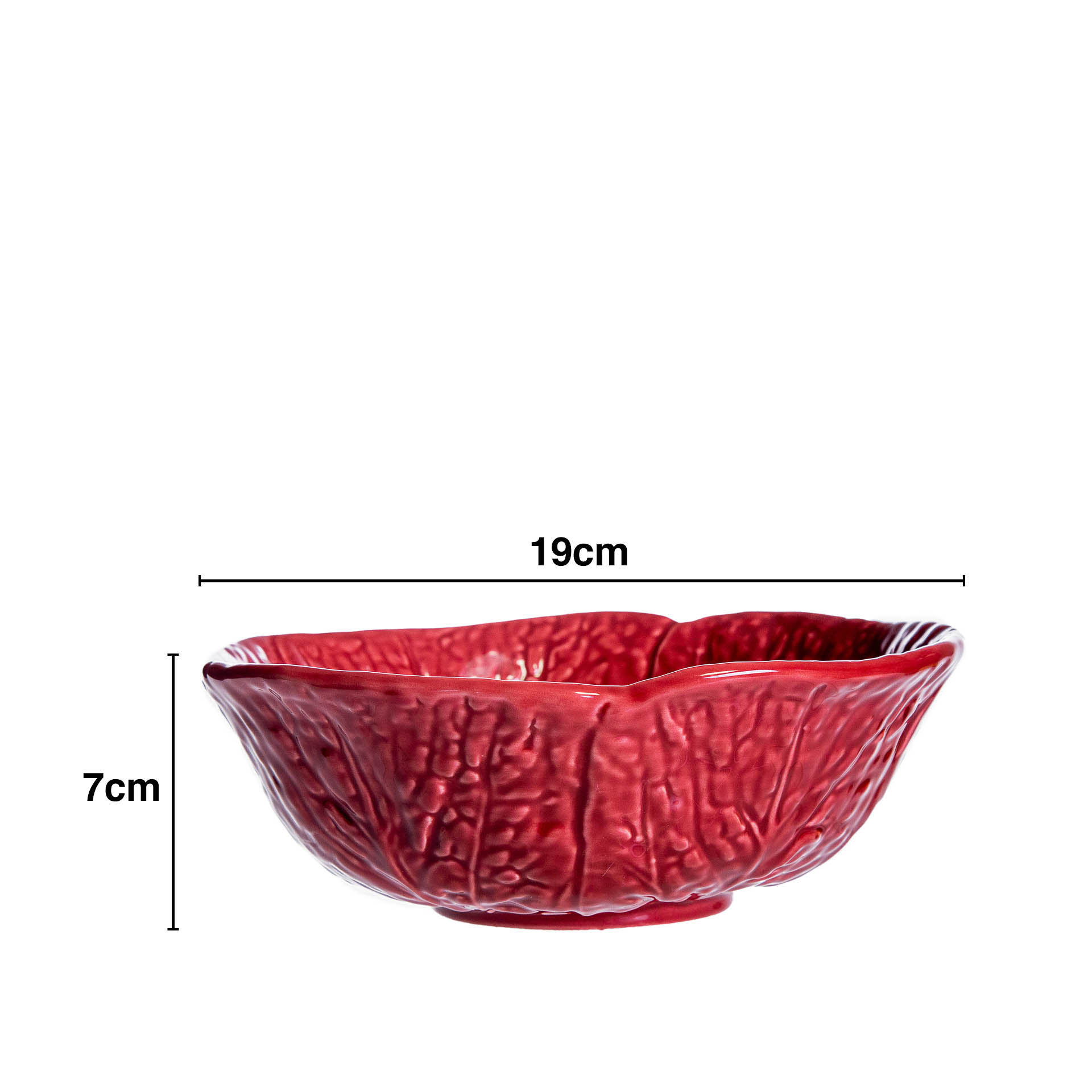 Taça Couve Cerâmica 19X7cm
