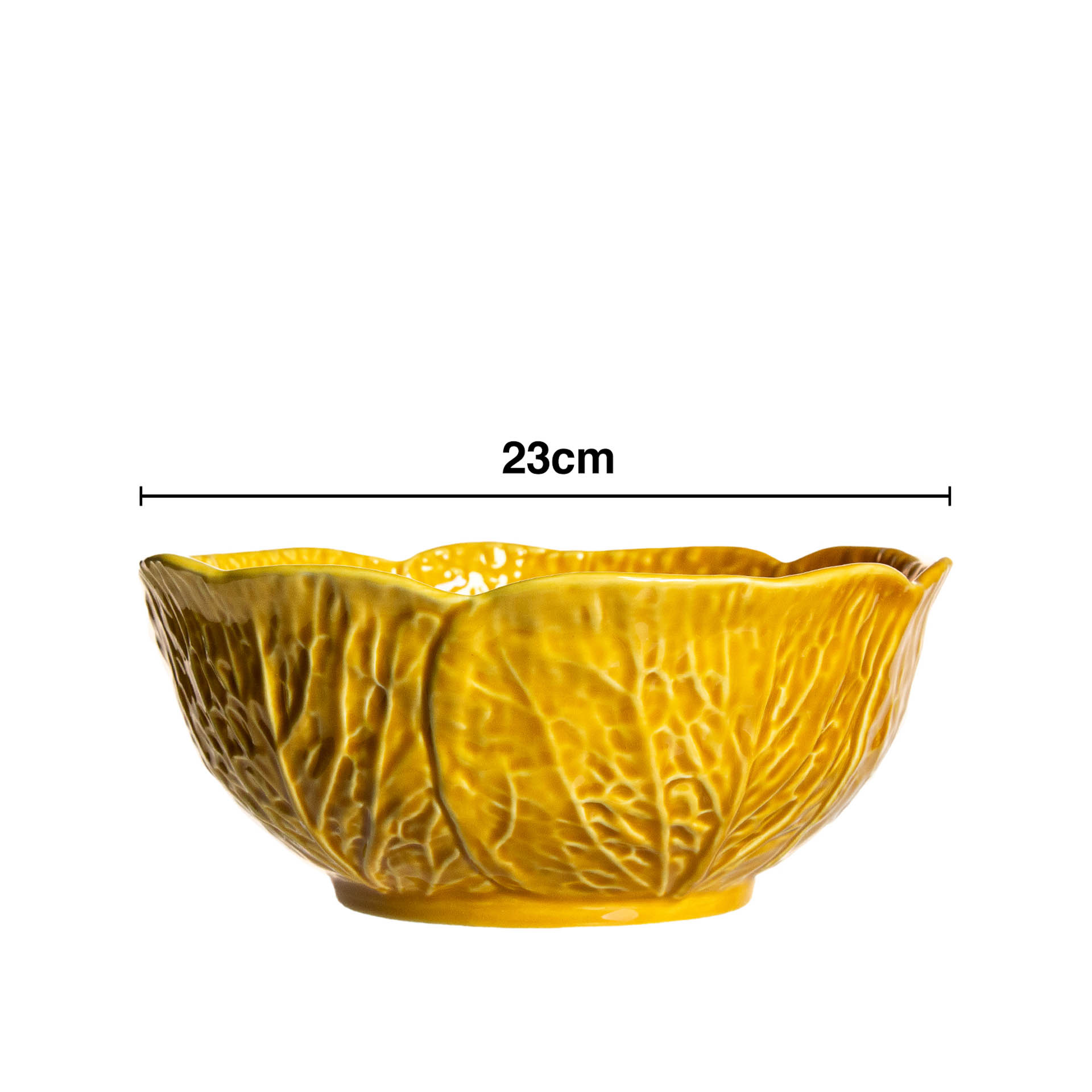 Saladeira Couve Cerâmica 23cm