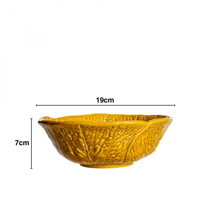 Taça Couve Cerâmica 19X7cm Taça Couve Cerâmica 19X7cm