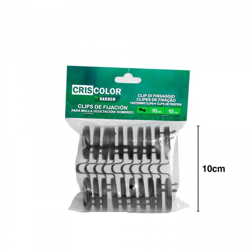 Clips Fixação Malha Vedação 10cm Pack 10 Clips Fixação Malha Vedação 10cm Pack 10
