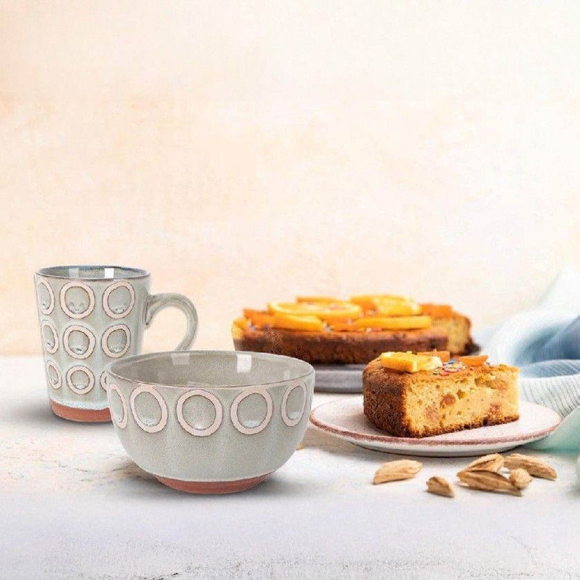 Caneca Porcelana Almudena 330ml 8.7X10.8cm