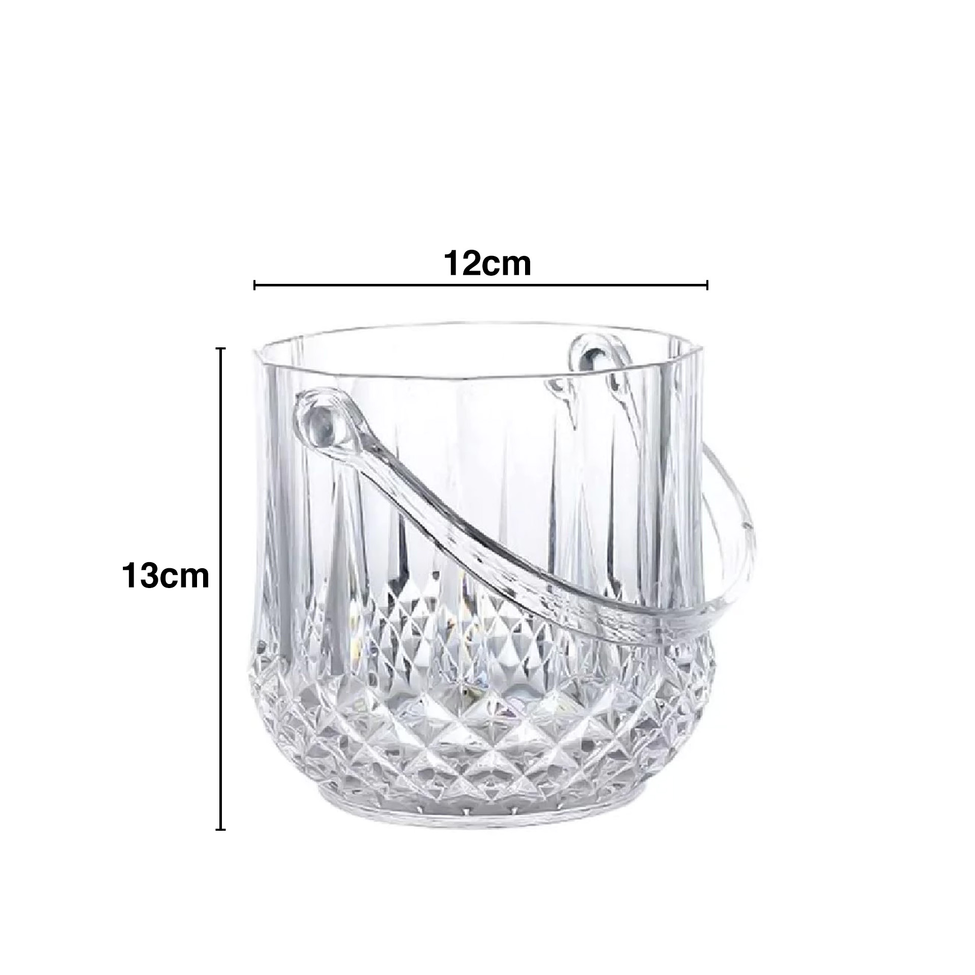 Balde Gelo Poliestireno com Asa 12X13cm