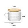 Açucareiro Vidro Tampa Bambu 400ml 13X10X6.8cm Açucareiro Vidro Tampa Bambu 400ml 13X10X6.8cm