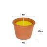 Vela Citronela Vaso Barro 45gr 8X5.7cm Vela Citronela Vaso Barro 45gr 8X5.7cm