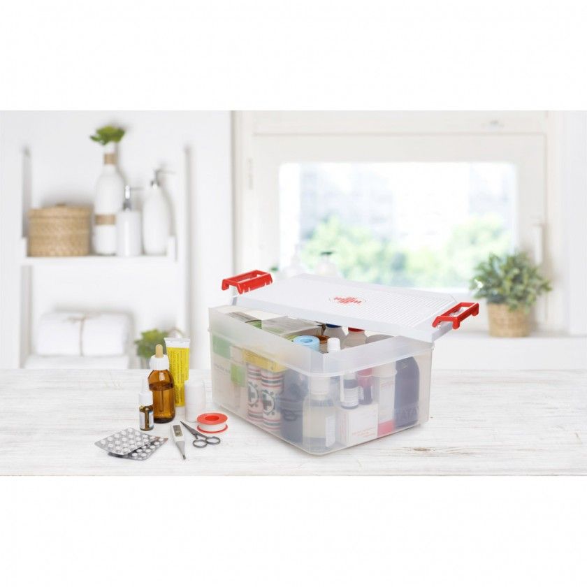 Caixa 1° Socorros 14L 27X29X19CM Caixa 1° Socorros 14L 27X29X19CM