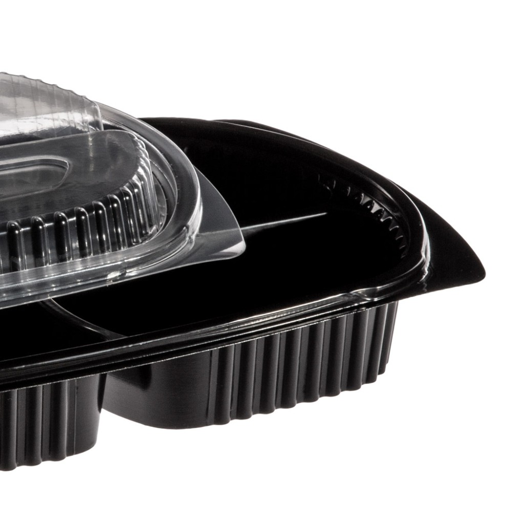 Caixa Take Away Tampa 3 Divisões 26X18.5X2.5cm Pack 102