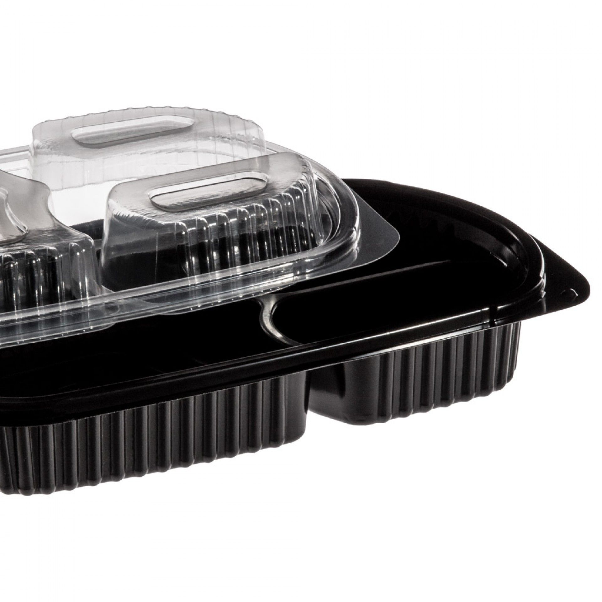 Caixa Take Away Tampa 3 Divisões 23.5X14.5X2cm Pack 100