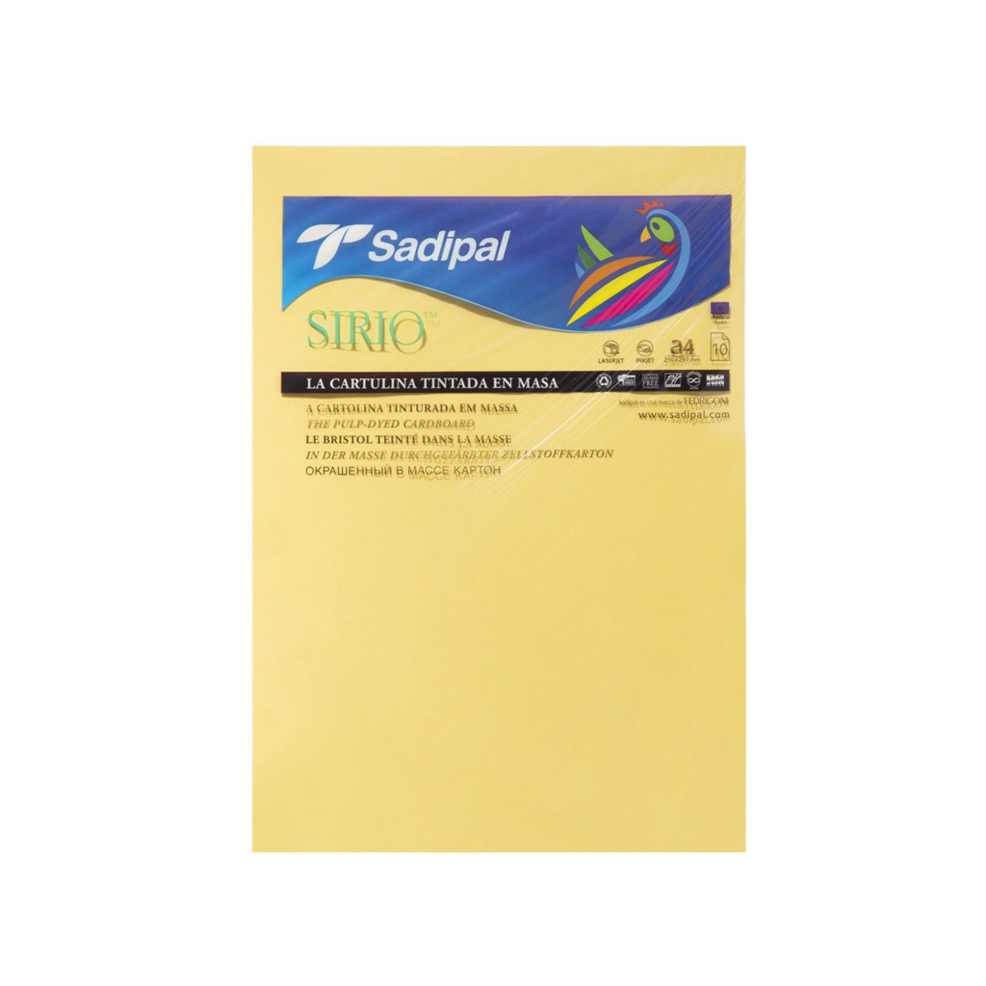 Folha Cartolina Sadipal A4 21X29.7cm Pack 10